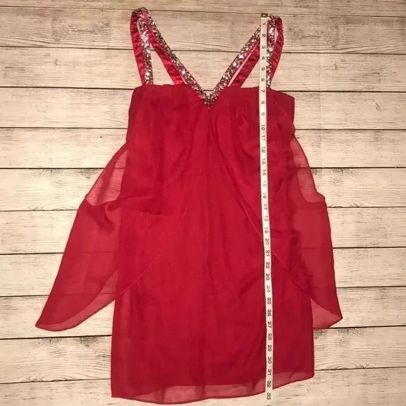 Adrianna Papell Flyaway Dress with Beaded Straps - Picture 8 of 8